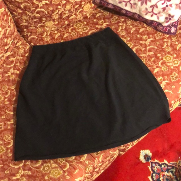 The Perfect Black Sweat-pant Skirt, 94% Cotton - Picture 4 of 8